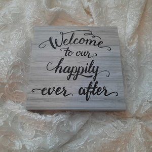 wedding sign
